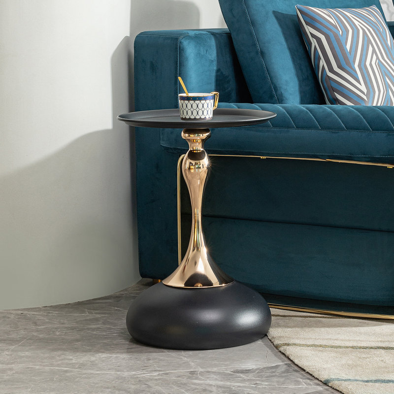 Table basse de salon avec table basse et table d'appoint, Noir, noir, noir, noir