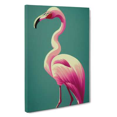 XC1022-1772X Dashing Flamingo - Wrapped Canvas Print