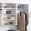 Système d'organisation mural blanc en bois