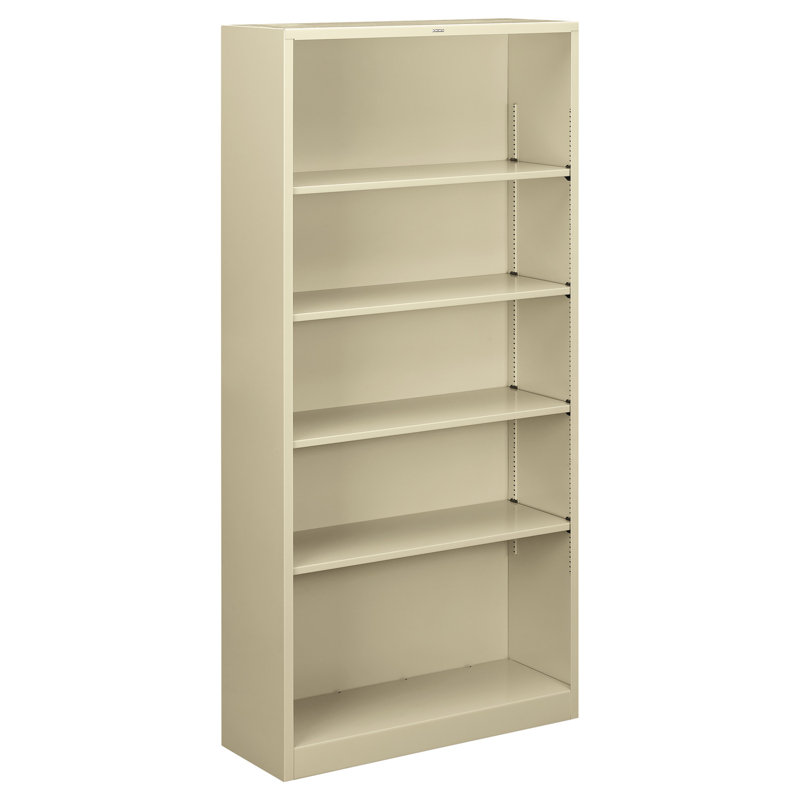 Brigade Standard Bookcase, 71" H x 34.5" W x 12.63" D, Putty