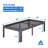 Oley 14 Inch Heavy Duty Metal Platform Bed Frame, Four Round-Corner Legs, Robust Steel, Noise Free-1806681871