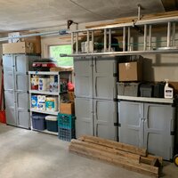Rubbermaid Heavy Duty Storage Cabinet w/ two Shelves (Rubbermaid  FG708500MICHR)