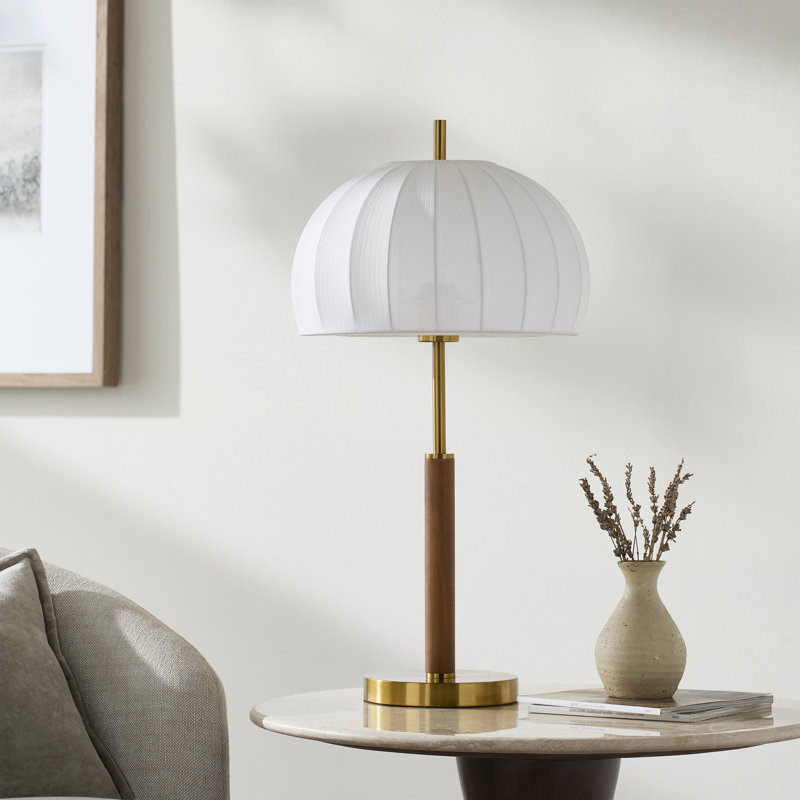 Lampe de table en bois massif Sochi