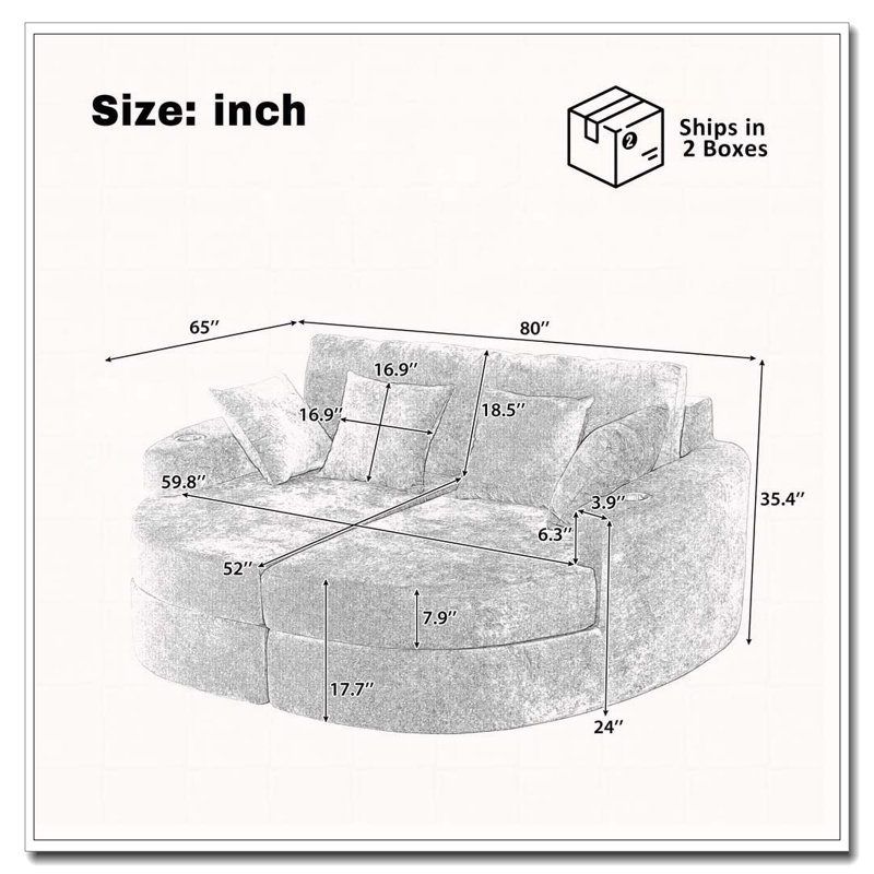 Canapé de chaise longue à compression complète, Vert