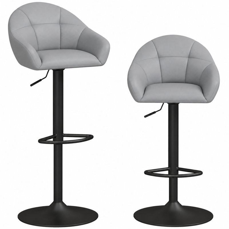 Swivel Upholstered Bar Stool
