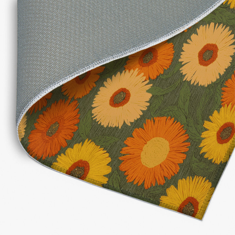 Tapis d'intérieur et d'extérieur brun Botanical, Rectangulaire 8 pi x 10 pi