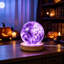 Décoration d'Halloween, décoration festive pour la maison, veilleuse lumineuse multicolore en résine