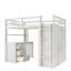 Lit mezzanine double avec tiroirs Eglinton Kids