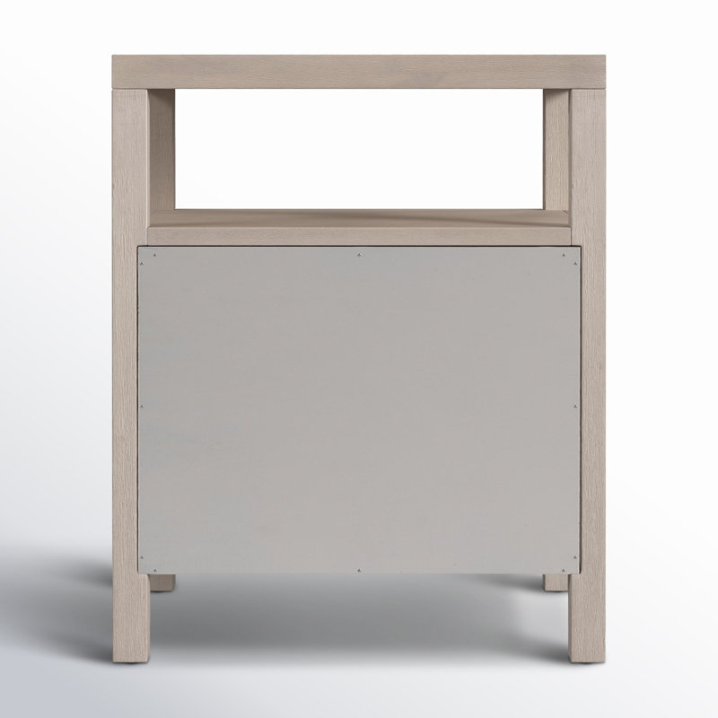 Nora 2-Drawer Nightstand, Antique Taupe