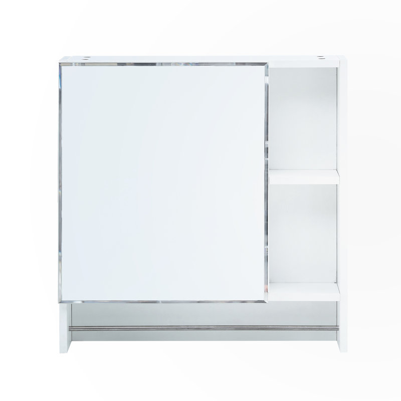 Armoire à pharmacie murale avec miroir, Blanc
