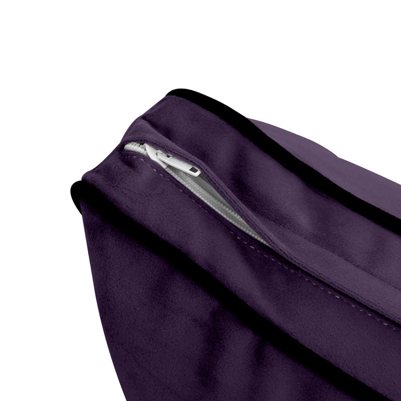 T-Cushion Daybed Slipcover, Purple Velvet