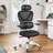 Comfy Breathable Ergonomic Task Chair with Headrest-1335067291