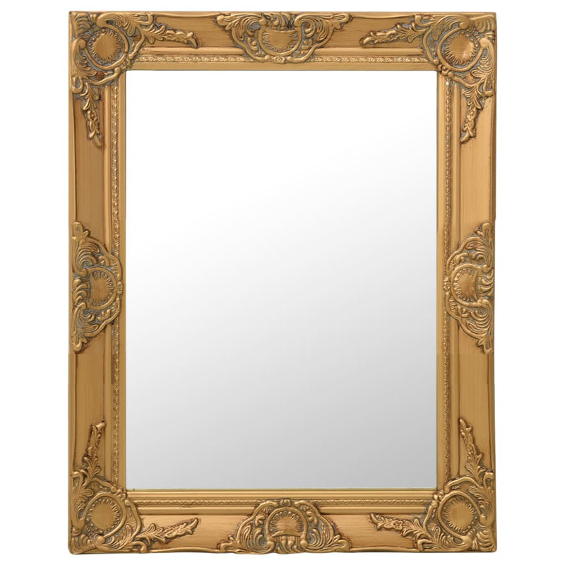 Ginter Rectangle Mirror, 50cm H x 60cm W, Gold