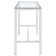 Julessa Glass Top Metal Base Dining Table