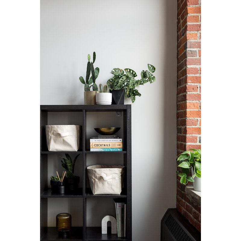 Small Canvas Storage Bin, Natural