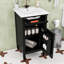 Meuble-lavabo de salle de bain avec lavabo, tiroir inclinable, tablette réglable et boutons en alliage de zinc-1626811305