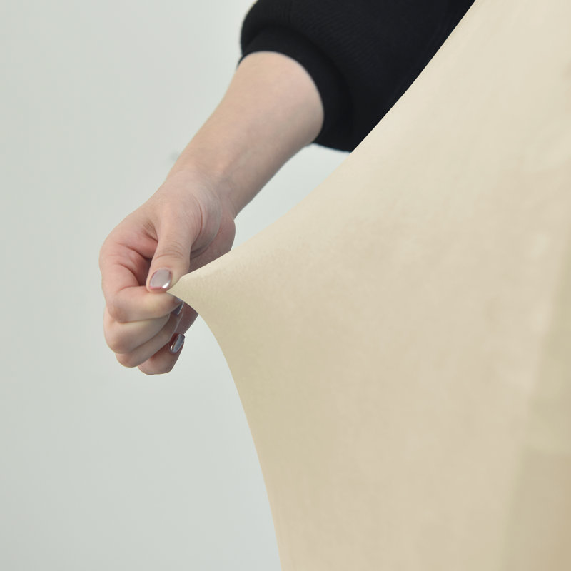 Housse pour fauteuil à coussins carrés/rectangulaires, Velours beige