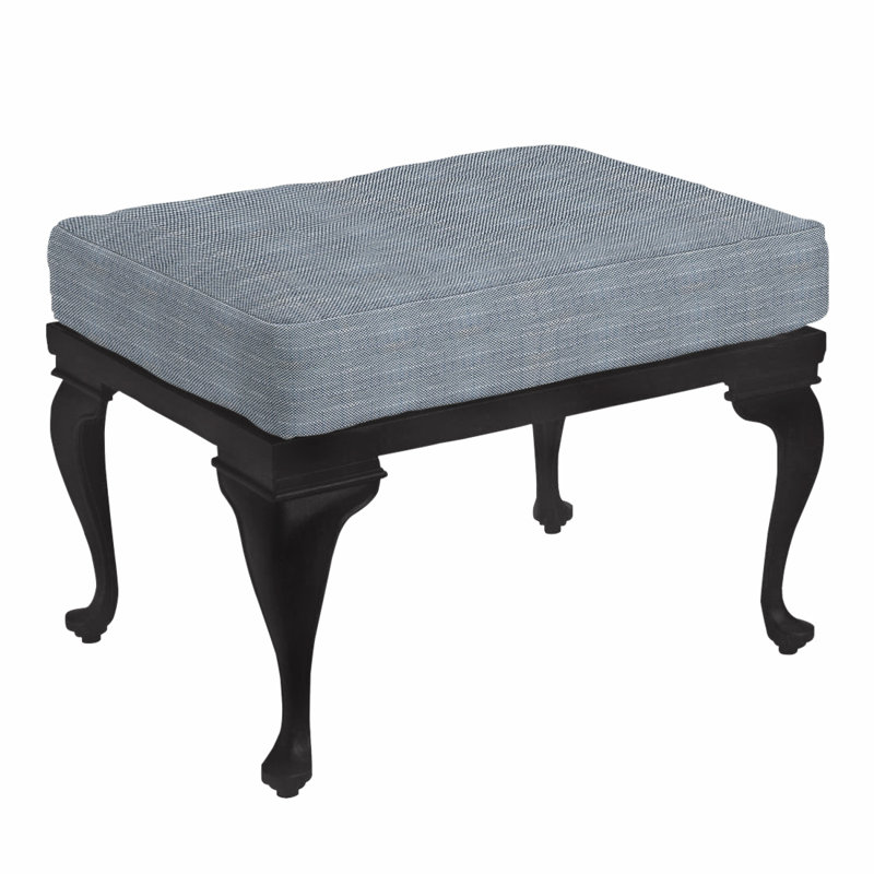 Repose-pieds Provance, Pas de soudure, Chambray Rollo, Craie