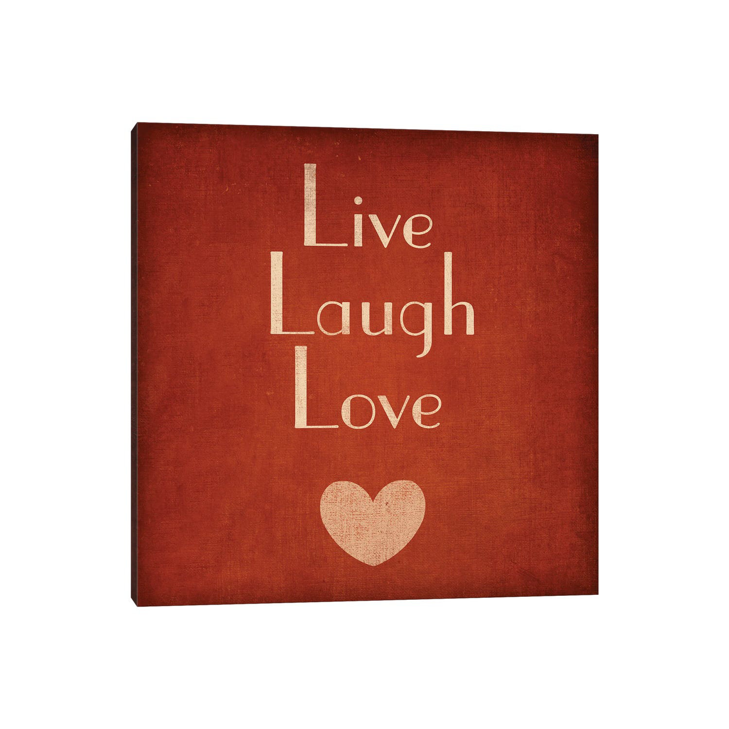 East Urban Home Live Laugh Love - Wrapped Canvas Textual Art Print ...