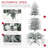 6Ft Tall Prelit Artificial Auto Open Christmas Tree Holiday Decor With 636 Snow Flocked Branches & 250 Warm Yellow Clear Lights