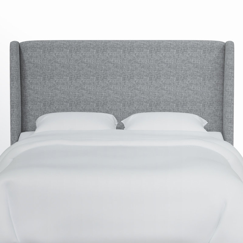 Tête de lit tapissier Tilly, Grand, Lin texturé pierre ponce Zuma