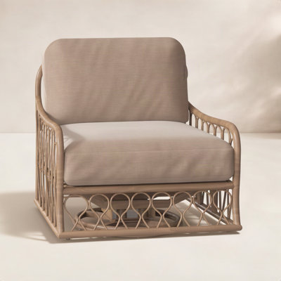 Cane Outdoor Chair with Sunbrella® Cushions