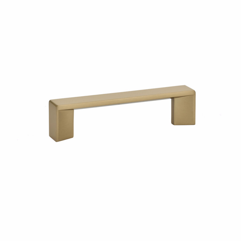 Emtek Trinity Cabinet Pull cc, Satin Brass, 3.5" 