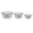 3 Piece Serving Bowl Set in White