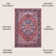 Sarok Ornate Medallion Machine-Washable Red/Black/Blue Rug