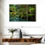 Ensemble de 3 pièces de bonsaï sur toile Zen Lakeside-1615131197