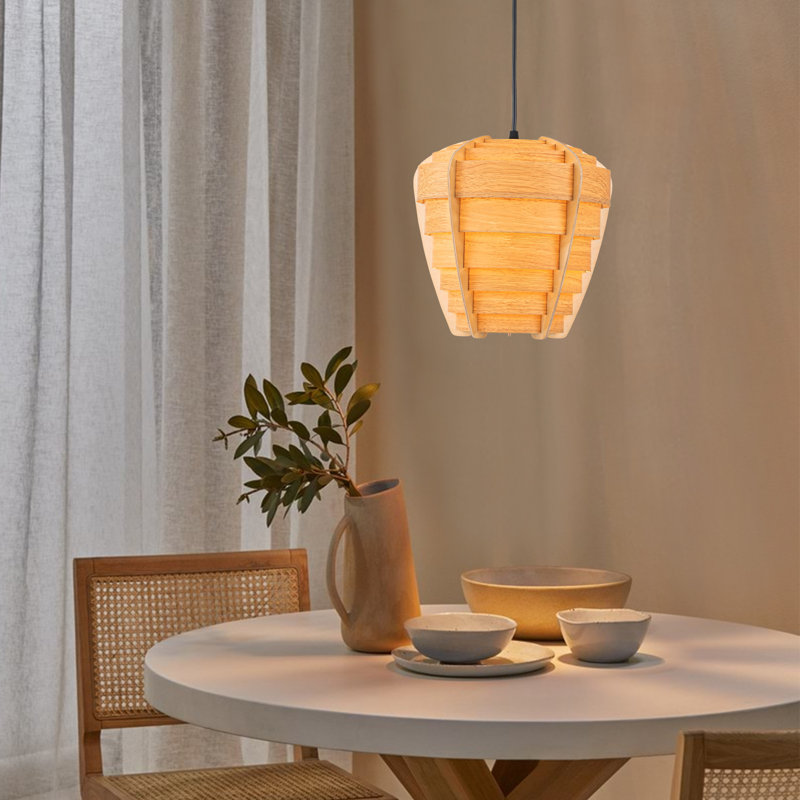 Awtumn - Light Natural Wood Geometric Pendant