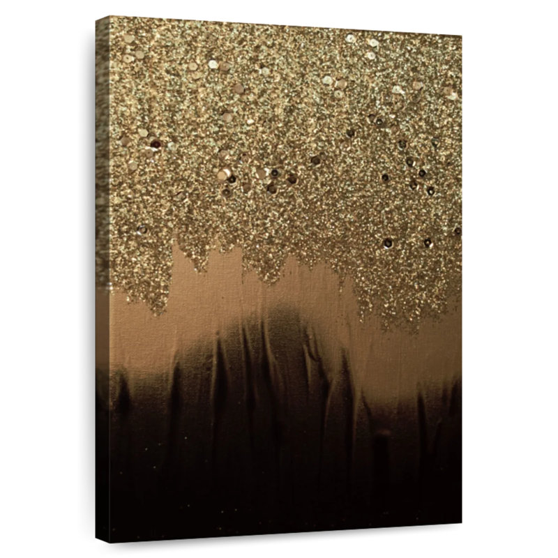 Avery Black Gold Shimmer, 36" H x 24" W
