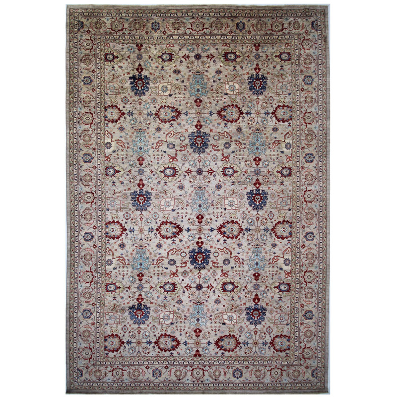 Tapis chameau noué à la main de haute qualité