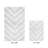 Annaclara Premium 100% Cotton 1990 GSM 2-Piece Tufted Chevron Bath Rug Set with Non-Slip Spray Latex Backing, OEKO-TEX® Certified, Super Absorbent and Machine Washable, White-97657147-71048584
