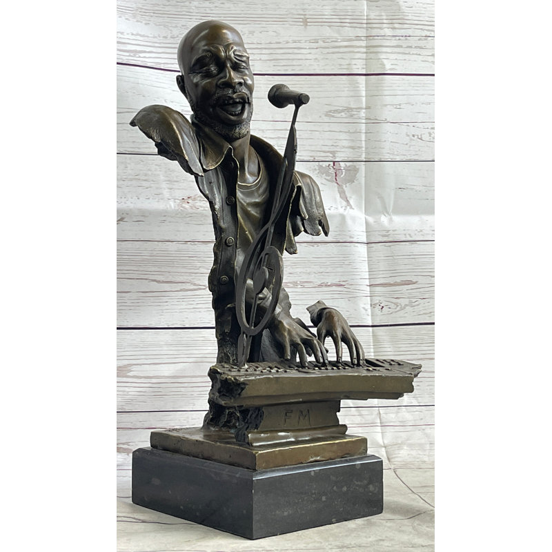 Sculpture en bronze par Isaac Hayes