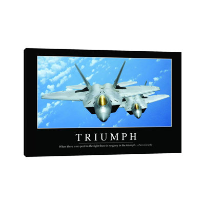 Triumph 1 Piece Wrapped Canvas Wall Art