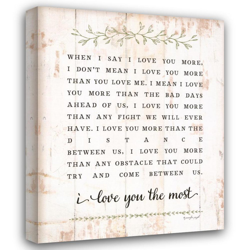 I Love You More