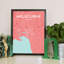 Melbourne City Map - No Frame Print-651011059