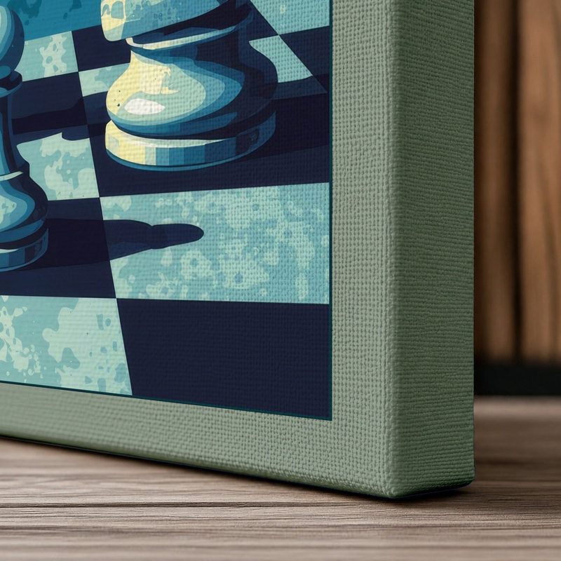 Queen's Last Stand Modern - Wrapped Canvas, 18x12 - 45.7 x 30.5 cm, Sage Border