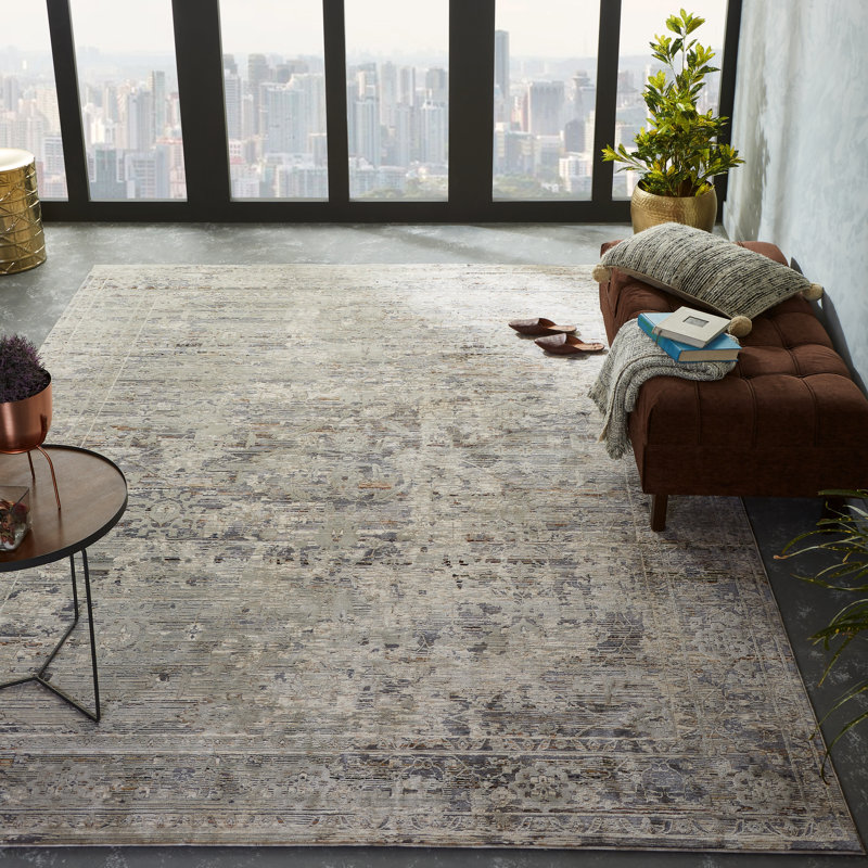 Hendricksen Southwestern Area Rug in Gray, Runner 2'6" x 12'