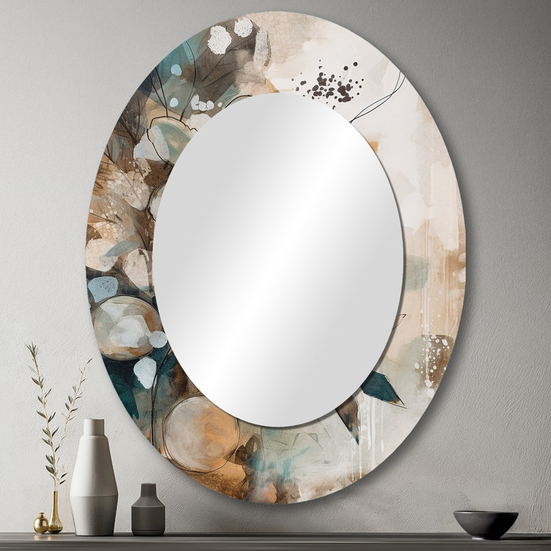 Miroir mural brun et vert Bohemia, 43 po x 33 po