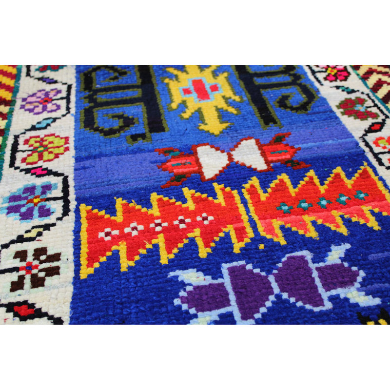 Herki One-of-a-Kind Runner 2'6" X 12'8" Hand Knotted Area Rug