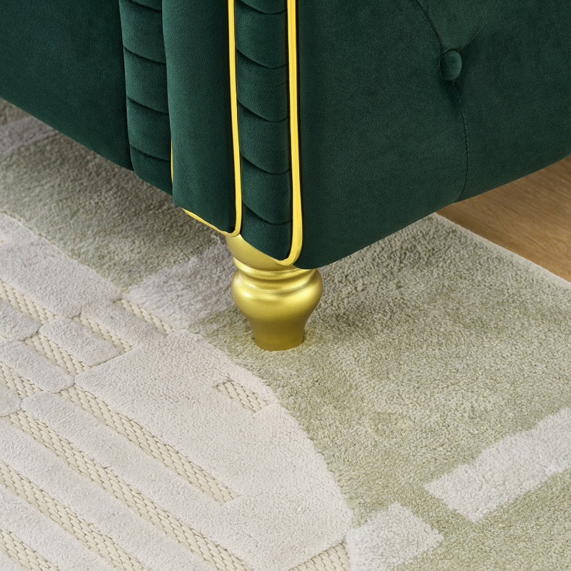 Canapé 86 po 86 po Chesterfield, Green