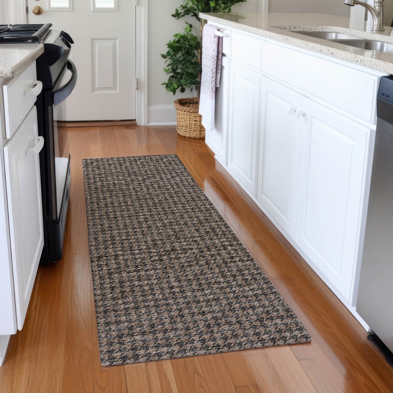 Premium Machine Washable Paullette AMF137 Chocolate Rug, Runner 2'3" x 7'6"