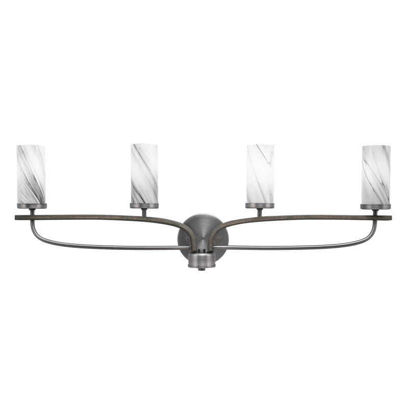 Monterey 4 Light Bath Bar, Gray