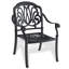Ensemble de salle à manger 9 pièces en fonte d'aluminium toutes saisons, comprenant 2 chaises pivotantes, 6 chaises de table et une table rectangulaire avec cadre noir (Identique à: W1710S00477)