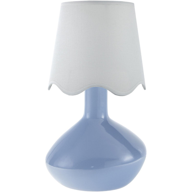 Lampe de table d'appoint Terae, Blanc, Bleu