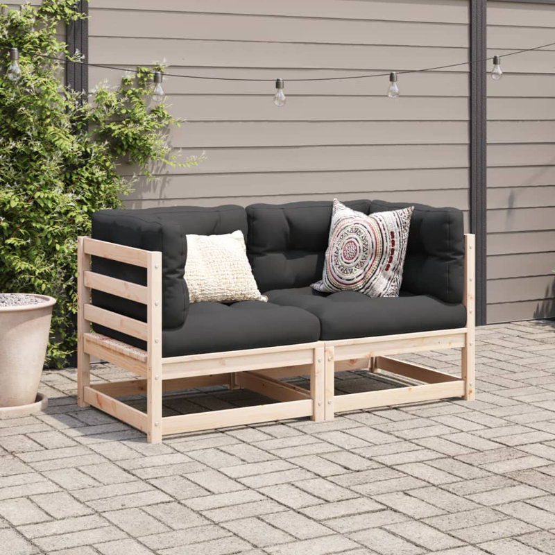 Garden Sofa, Natural/Impregnated