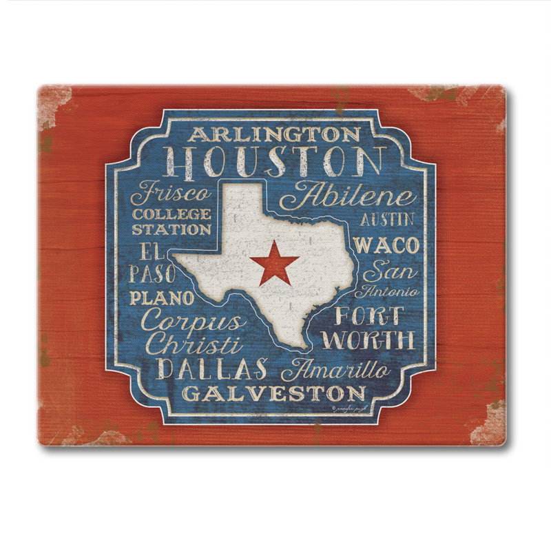 Planche à découper en verre trempé 3 po Texas City 10 po x 8 po