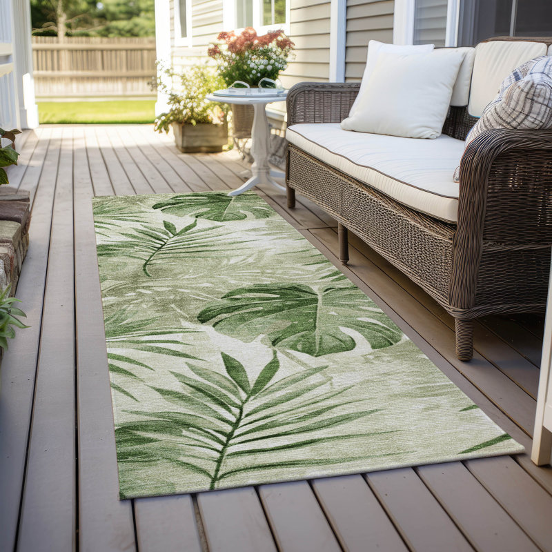 Tapis intérieur / extérieur Xhevrie lavable à la machine, Tapis de couloir 2 pi 3 po x 7 pi 6 po